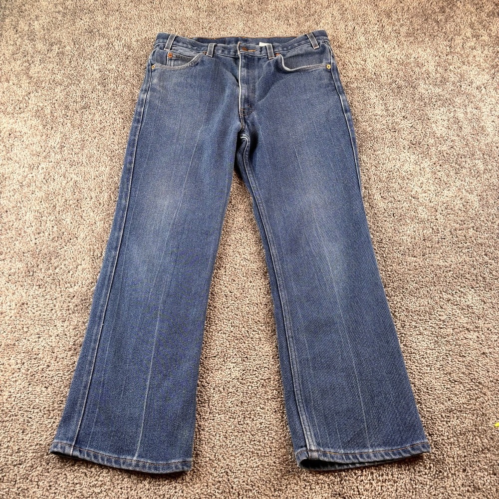 Vintage‎ Levis 517 Jeans Mens 34x28 Blue Bootcut 90s Western Nice Fade